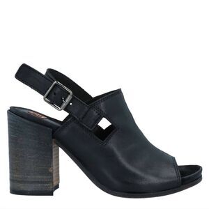 MOMA Heels Distressed Sandals Shoes Black 9 M New